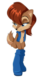 Size: 1400x2450 | Tagged: safe, artist:montyth, sally acorn