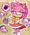 Size: 1745x2048 | Tagged: safe, artist:kamuikhi, amy rose, charmy bee, espio the chameleon, sonic the hedgehog, vector the crocodile, hedgehog, 2025, amy's halterneck dress, annoyed, arms folded, eyelashes, female, gloves, green eyes, idw, male, outline, redraw, solo focus, standing, tail, team chaotix, thought bubble, white gloves