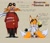 Size: 1261x1086 | Tagged: safe, artist:gabbie6543mimic, miles "tails" prower, robotnik, fox, human, 2025, alignment swap, alternate outfit, alternate universe, au:reverse genius, chaos emerald, duo, duo male, english text, glasses, goggles, goggles on head, lab coat, role swap, smile