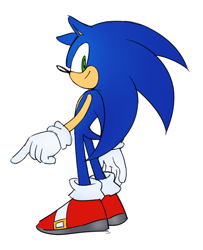 Size: 598x735 | Tagged: safe, artist:rodka_sth, sonic the hedgehog, 2025, solo, standing