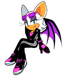 Size: 530x607 | Tagged: safe, artist:rodka_sth, rouge the bat, 2025, simple background, sitting, solo, white background