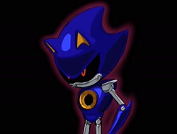 Size: 1819x1376 | Tagged: safe, artist:rodka_sth, metal sonic, 2023, black background, robot, simple background, solo, standing