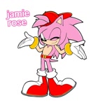 Size: 640x640 | Tagged: safe, artist:emojii_xoxo, amy rose, character name, gender swap