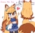 Size: 2162x2067 | Tagged: safe, artist:_ra_fox_, zooey the fox, fox, clothes, female, solo