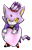 Size: 240x371 | Tagged: safe, artist:rainbow-ribbon, blaze the cat, 2009, blazebetes, cute, eyelashes, frown, heart, holding something, looking at viewer, signature, simple background, solo, standing, transparent background