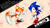 Size: 2160x1216 | Tagged: safe, artist:ultraistinctdrawing, miles "tails" prower, sonic the hedgehog, fox, hedgehog, sonic the hedgehog 2, 2023, abstract background, classic sonic, classic sonic (universe), classic tails, duo, looking at viewer, male, smile, wallpaper