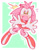 Size: 1594x2057 | Tagged: safe, artist:chronocrump, amy rose, 2025, border, flat colors, looking at viewer, mouth open, outline, shocked, solo, sweatdrop