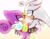 Size: 2048x1591 | Tagged: safe, artist:anthosartsonic, espio the chameleon, silver the hedgehog, 2025, carrying them, duo, gay, gradient background, heart, lidded eyes, lifting them, shipping, silvio, smile, smiling at each other, standing