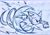 Size: 2048x1451 | Tagged: safe, artist:hatsune_sonikku, sonic the hedgehog, 2025, classic sonic, classic sonic (universe), line art, looking ahead, looking offscreen, no mouth, running, solo, super peel-out, traditional media