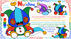 Size: 5380x3000 | Tagged: safe, artist:maimosaur, oc, chao, 2025, character name, english text, oc only, simple background, solo, white background