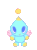 Size: 800x1080 | Tagged: safe, artist:maimosaur, chao, 2025, animated, chaobetes, cute, gif, looking at viewer, neutral chao, simple background, smile, solo, standing, transparent background, waving