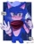 Size: 768x1024 | Tagged: safe, artist:slow_footed8, sonic the hedgehog, 2025, food, holding something, ice cream, looking at viewer, smile, solo, sonic boom (tv), speech bubble