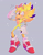 Size: 3500x4500 | Tagged: safe, artist:yu33_pm, sonic the hedgehog, super sonic, hedgehog, 2022, alternate outfit, bandage, ear fluff, gloves, grey background, looking at viewer, outline, salute, shoes, simple background, smile, smiling at viewer, solo, sparkles, super form, white outline