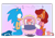 Size: 1280x902 | Tagged: safe, artist:g-silverscythe, manik acorn, sonia acorn, oc, oc:suri acorn, chipmunk, hedgehog, 2019, baby, cute, happy, musical notes, parent:sally, parent:sonic, ringblader, sally x sonic, shipping, singing, straight, trio