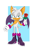 Size: 1578x2254 | Tagged: safe, artist:wait0chan, artist:waitochan, rouge the bat, bat, 2025, abstract background, alternate outfit, flower, gender swap, holding something, lidded eyes, looking at viewer, outline, rose, smile, solo, standing, white outline