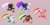 Size: 2048x1024 | Tagged: safe, artist:dirtyteeths, amy rose, knuckles the echidna, shadow the hedgehog, silver the hedgehog, sonic the hedgehog, echidna, hedgehog, 2023, alternate outfit, aromantic, aromantic pride, bi sonic, bisexual, bisexual pride, eyelashes, flag, gay, gay pride, gay silver, grey background, group, holding something, lesbian, lesbian amy, lesbian pride, odd shoes, pride, pride flag, running, scar, side view, smile, top surgery scars, trans boy shadow, trans female, trans girl amy, trans male, trans pride, transgender