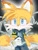 Size: 768x1024 | Tagged: safe, artist:blake7587292440, miles "tails" prower, nine, fox, sonic prime, 2025, crying, front view, frown, looking at viewer, male, sad, sketch, tears, tears of sadness