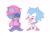 Size: 1024x746 | Tagged: safe, artist:neku_646611, metal sonic, sonic the hedgehog, hedgehog, sonic the ova, 2025, classic sonic, classic sonic (universe), duo, looking at each other, male, robot, shadowed face, simple background, smile, white background