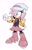 Size: 1314x2048 | Tagged: safe, artist:thenovika, amy rose, cosplay, crossover, dawn (pokémon), pokemon, solo