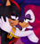 Size: 1550x1723 | Tagged: safe, artist:pepbotnik, shadow the hedgehog, hugging, pepita robotnik, shipping, smile, straight