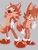 Size: 768x1024 | Tagged: safe, artist:bluetyrant, fox, sonic origins, fox bully, grey background, male, solo, standing