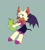 Size: 767x848 | Tagged: safe, artist:mawphead, rouge the bat, eating, food, fruit, pear