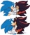 Size: 735x858 | Tagged: dead source, safe, artist:not_leonie, shadow the hedgehog, sonic the hedgehog, 2025, clenched teeth, duo, eyes closed, fight, frown, gay, holding hands, kiss, looking at each other, shadow x sonic, shipping, signature, simple background, sonic boom (tv), surprise kiss, surprised, white background