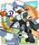 Size: 1756x2048 | Tagged: safe, artist:eddysmash2407, tangle the lemur, whisper the wolf, lemur, wolf, 2024, abstract background, cute, duo, duo female, eyes closed, female, looking at viewer, mid-air, mouth open, one fang, open smile, outline, signature, smile, smiling at viewer, standing, tangabetes, whispabetes, white outline