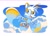 Size: 2048x1469 | Tagged: safe, artist:quiickyfoxy, miles "tails" prower, 2025, abstract background, clouds, cute, daytime, flying, looking offscreen, mouth open, open smile, outdoors, smile, solo, spinning tails
