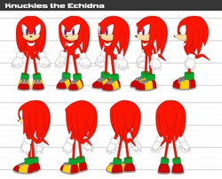 Size: 996x803 | Tagged: safe, artist:crystal-ribbon, knuckles the echidna, reference sheet