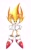 Size: 1252x2048 | Tagged: safe, artist:koopytroop, sonic the hedgehog, super sonic, 2025, front view, hands together, looking at viewer, simple background, solo, standing, super form, white background
