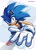 Size: 1460x2048 | Tagged: safe, artist:thatbirdguy_, sonic the hedgehog, 2025, clenched teeth, echo background, looking at viewer, reaching towards the viewer, signature, smile, smiling at viewer, solo