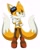 Size: 1654x2048 | Tagged: safe, artist:montyth, miles "tails" prower, 2024, arms folded, boots, frown, gender swap, goggles, goggles on head, looking away, looking offscreen, looking up, simple background, solo, sonic x style, standing, stockings, white background