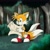 Size: 2000x2016 | Tagged: safe, artist:montyth, miles "tails" prower, fox, 2021, bush, daytime, forest, frown, grass, holding something, looking at something, male, map, outdoors, solo, sonic x style, tree, walking
