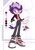 Size: 640x915 | Tagged: safe, artist:egoraptorschins, oc, bird, 2023, abstract background, belt, boots, brown eyes, clothes, condor, echo background, flat colors, hand on hip, jacket, looking offscreen, male, mobianified, necklace, oc only, pants, punk, reference inset, shirt, signature, smile, solo, spiked bracelet, unnamed oc