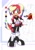 Size: 1423x2037 | Tagged: safe, artist:egoraptorschins, oc, bird, 2023, abstract background, boots, cleavage, crop top, echo background, female, fingerless gloves, flat colors, hair up, hand on hip, looking offscreen, macaw, mobianified, oc only, parrot, ponytail, reference inset, shorts, signature, smile, solo, standing, stockings, unnamed oc