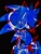 Size: 768x1024 | Tagged: safe, artist:domadrdeabuelas, metal sonic, sonic the hedgehog, 2025, abstract background, clenched teeth, silhouette, smile, solo