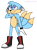 Size: 1620x2206 | Tagged: safe, artist:hayley566, oc, oc:tri the fox, fox, 2023, boots, ear fluff, flat colors, floppy ears, fusion, fusion:kit, fusion:tails, hand behind head, looking offscreen, male, signature, simple background, smile, solo, standing, three tails, transparent background