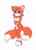 Size: 700x979 | Tagged: safe, artist:bitchwolf, miles "tails" prower, fox, 2007, classic tails, eyelashes, female, frown, gender swap, hand on arm, looking at viewer, simple background, solo, standing, traditional media, white background