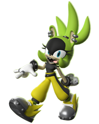 Size: 2000x2500 | Tagged: safe, artist:darkhedgehog23, artist:hgbd-wolfbeliever5, surge the tenrec, 2025, 3d, looking at viewer, mouth open, simple background, smile, solo, tongue out, transparent background, walking