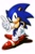 Size: 1000x1500 | Tagged: safe, artist:thesculpturema1, sonic the hedgehog, 2025, classic sonic, classic sonic (universe), classic style, looking at viewer, pointing, simple background, smile, solo, white background