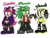 Size: 800x600 | Tagged: safe, artist:galaxysodapop, shard the metal, sonia the hedgehog, sonic the hedgehog, sonic underground, 2023, alternate outfit, alternate universe, au:sonic genesis, character name, dic, looking at viewer, manic the hedgehog, mobianified, simple background, smile, standing, tongue out, trio, white background, wink