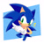 Size: 894x894 | Tagged: safe, artist:florynrosee, sonic the hedgehog, male, solo