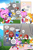 Size: 3000x4578 | Tagged: safe, artist:drawloverlala, amy rose, knuckles the echidna, miles "tails" prower, sally acorn, sonic the hedgehog, chipmunk, echidna, fox, hedgehog, hybrid, comic:sonic world travel, angel island, au:sonic world travel, blanket, blue power pattern, cyan power pattern, kitsune, master emerald, parasol, picnic, picnic basket, piko piko hammer, pink power pattern, red power pattern, sandwich, yellow power pattern