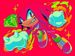 Size: 2048x1536 | Tagged: safe, artist:nolviniart, knuckles the echidna, male, solo