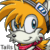 Size: 100x100 | Tagged: safe, artist:lovely-roseth, miles "tails" prower, fox, 2011, animated, bandana, blinking, character name, gif, goggles, hair up, icon, looking at viewer, male, mouth open, ponytail, redesign, simple background, smile, solo, transparent background