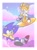 Size: 3003x4096 | Tagged: safe, artist:pinksodaeve, miles "tails" prower, sonic the hedgehog, abstract background, border, duo