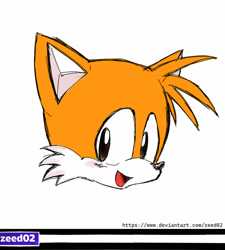 Size: 1024x1138 | Tagged: safe, artist:zeed_02, miles "tails" prower, 2024, blushing, classic tails, cute, flat colors, head only, looking at viewer, mouth open, simple background, sketch, smile, solo, tailabetes, white background