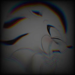 Size: 530x530 | Tagged: safe, artist:crazylonelyrogues, shadow the hedgehog, 2021, blushing, crying, eyes closed, monochrome, mouth open, sad, solo