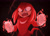 Size: 2048x1462 | Tagged: safe, artist:gibbousprime, knuckles the echidna, echidna, sonic the hedgehog 2 (2022), 2021, clenched fists, electricity, fangs, gradient background, looking at viewer, male, solo, standing